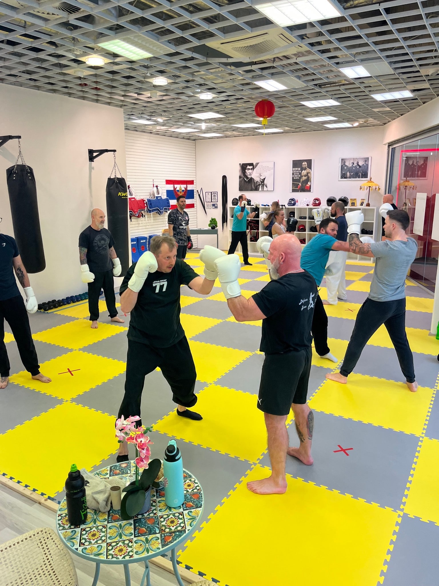 Gruppensequenz während eines Real Fight Workshops