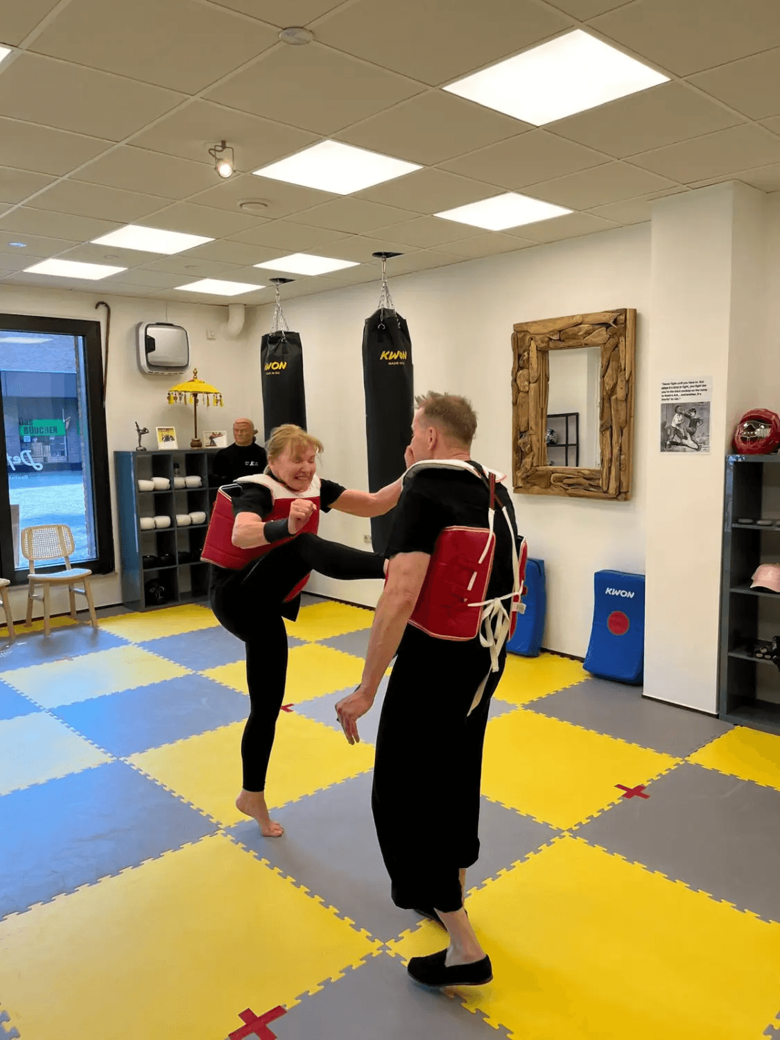 Technikdemonstration im Trainingsraum
